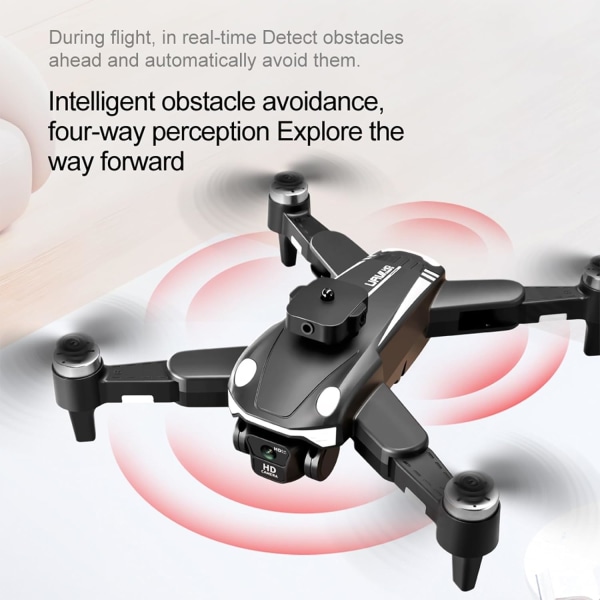 4K kameradrone - Sammenleggbart quadcopter for flyfotografering - Enkel kontroll, høydehold, hodeløs modus - ideell gave