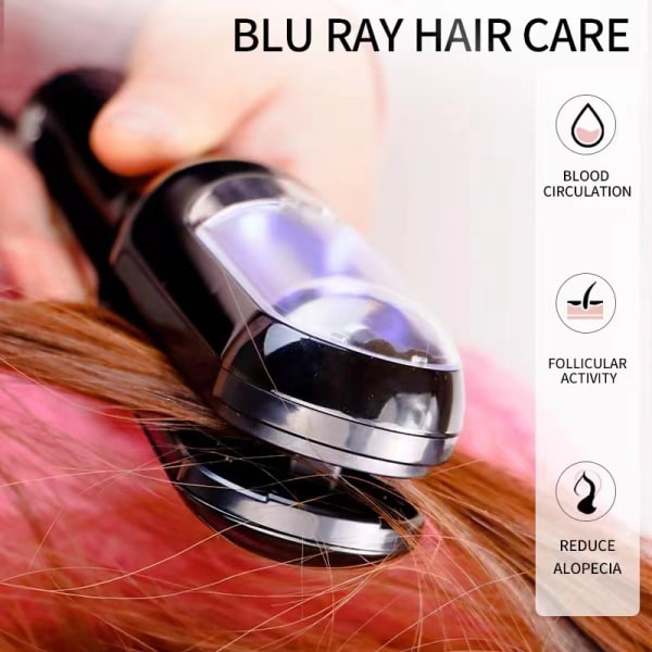 Hair Split Ends Trimmer Remover Hårtrimmer Blått ljus för reparation av skadat hår Purple