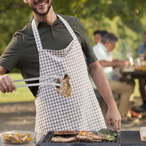BBQ-pølse-grilltang, 3-pakk kjøkkenpølse i rustfritt stål med lang håndtak, BBQ-pølse-koketang, BBQ-pølse-fliptang 3pcs