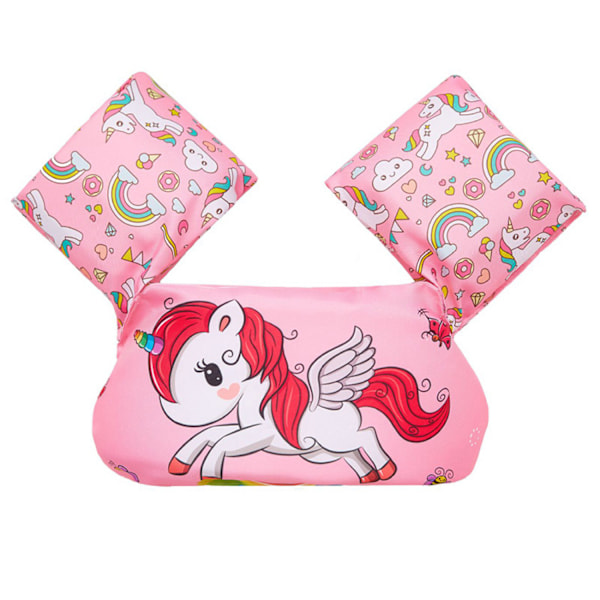 Småbørn Børn svømmevest, svømmevest til piger og drenge svømmetræning redningsvest, svømmevest til børn til vandpyt/strand, lege som jumper pink unicorn