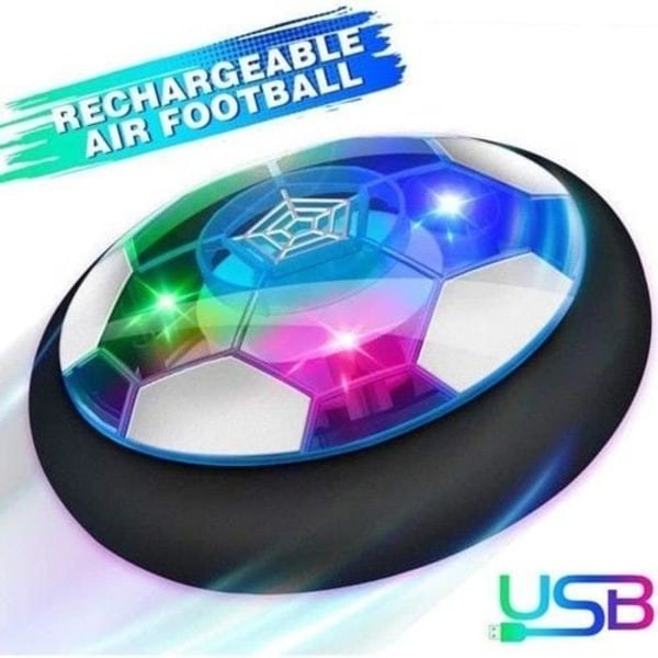 Air Power Football, uppladdningsbar fotbollsboll för barnleksak med LED-ljus Hover fotbollspresent för pojkar, flickor