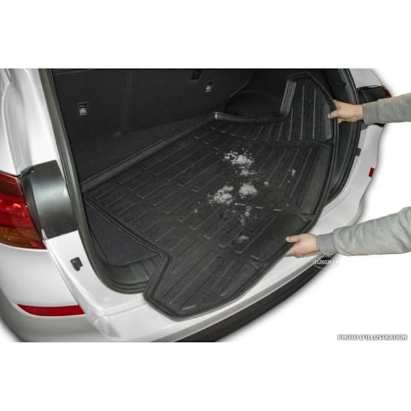 Bagagerumsmåtte - SCOUTT - Renault Megane 3 - TPE gummi - 115x15x15 cm - Sort Svart