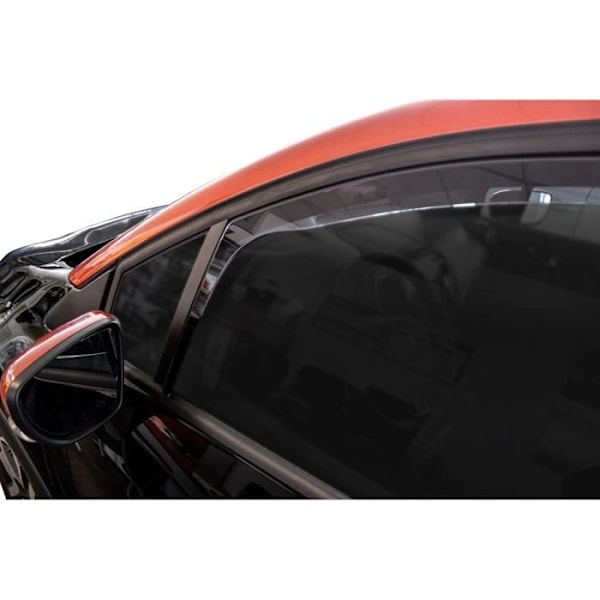 SCOUT | GP Air Deflectors Sidofönsterdeflektorer för Renault Captur 2013-2019 Rök