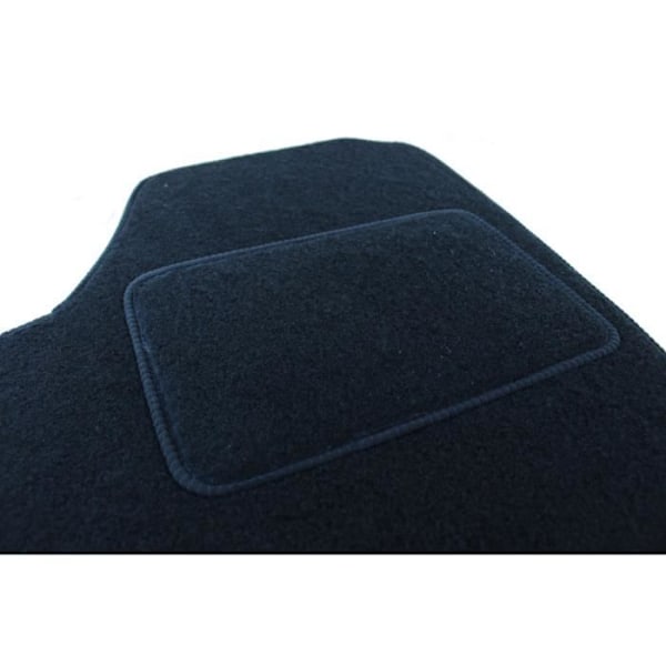 Velvet lattiamatot - J&J AUTOMOTIVE - Seat Ibiza 1999-2002 - Liukumaton - Räätälöity - Musta Svart