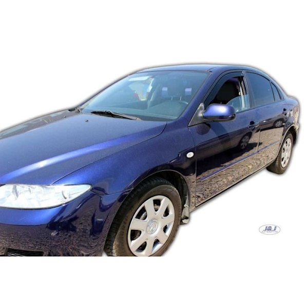 Ilmanohjaimet - J&J AUTOMOTIVE - Mazda 6 / Wagon 2003-2007 - Savukäyttö - Vahvistettu akryyli - Helppo asennus Rök