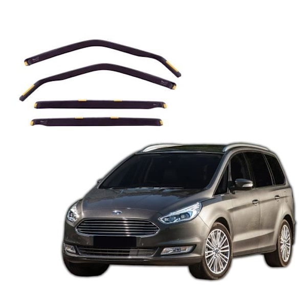 J&J AUTOMOTIVE | Heko Ilmanohjaimet Tuulenohjaimet Ford Galaxy 3 2015-2023 Rök