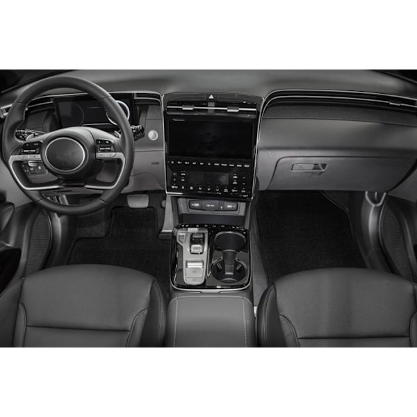 J&J Automotive | Premium Black Velvet Golvmattor kompatibel med Honda CRV 2006-2012 4st