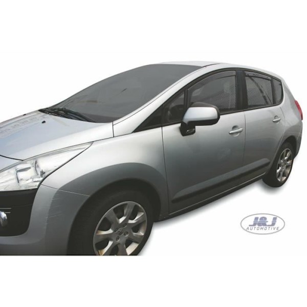 Luftriktare - J&J AUTOMOTIVE - Peugeot 3008 - Rökt - Förstärkt akryl - Enkel installation Rök