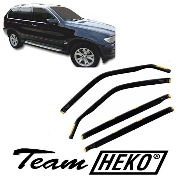 Ilmanohjaimet - J&J AUTOMOTIVE - Heko - Savustettu - BMW X5 E53 2000-2006 - Helppo asennus Rök