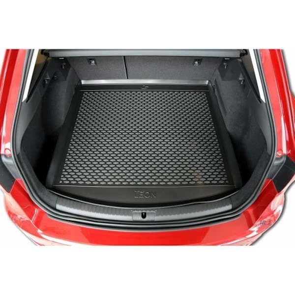 J&J AUTOMOTIVE | Premium-kumimatto Seat Leon 3 Breakille 2012-2020 Svart