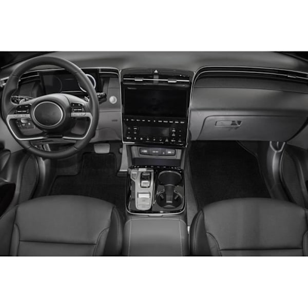 Premium svarta golvmattor för Mercedes ML GLE W166 2015-2019 4st, precis passform, halkfri bas