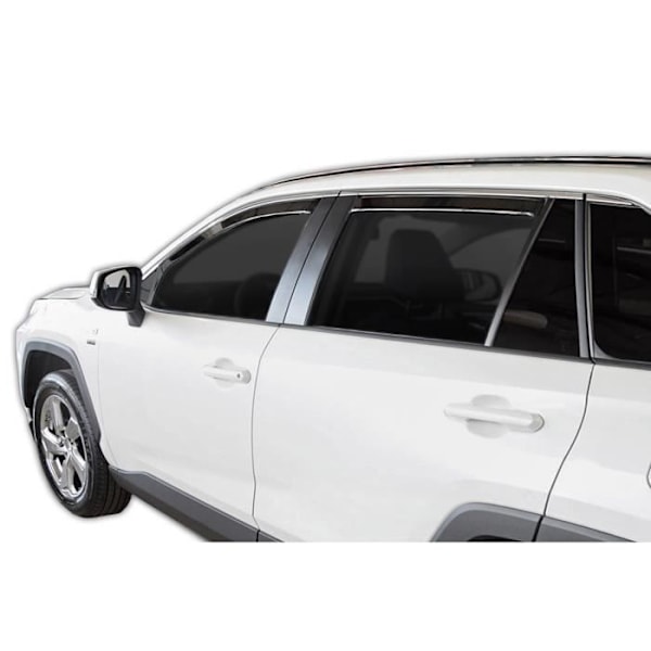 Air deflectors - SCOUTT - GP - Smoke - Easy installation - For Toyota Scala 2019+ Rök