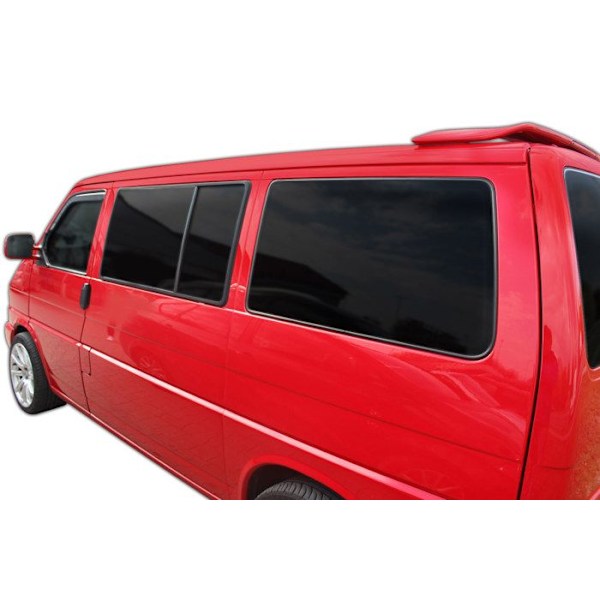 SCOUT | GP Air Deflectors Sidofönsterdeflektorer för Volkswagen Carawelle / Transporter / Multivan T4 1990-2003 Rök