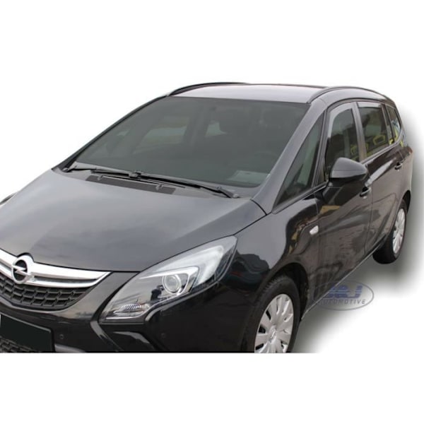 Ilmanohjaimet - J&J AUTOMOTIVE - Opel Zafira C Tourer - Savustettu - Vahvistettu akryyli - Helppo asennus Rök