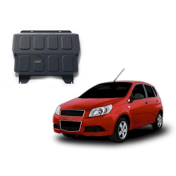 J&J Automotive | Beskyttelse under motor i stål til Chevrolet Aveo 2008-2012