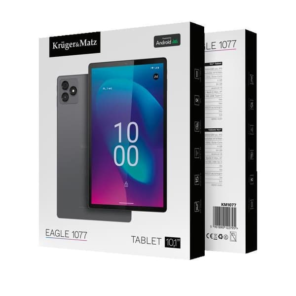 Kruger&Matz EAGLE 1077 10,1" (4/64 Go), GPS, USB-C, LTE, Android, IPS-skärm 15 tum
