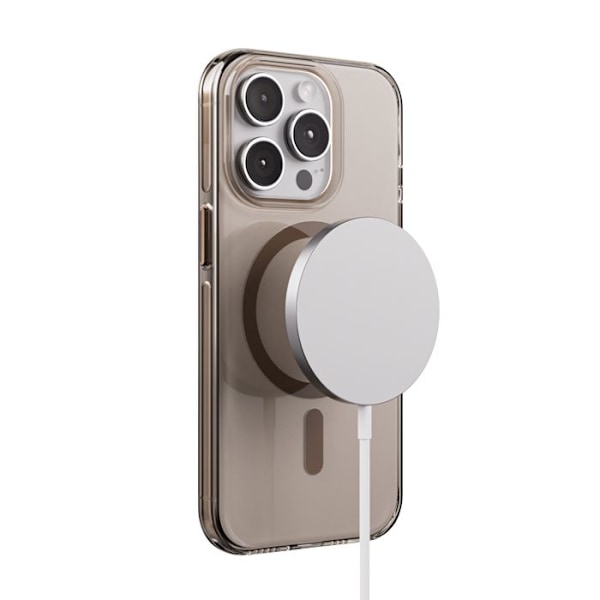 Coque iPhone 15 Pro MagSafe (öken) Crong Clear MAG Pro