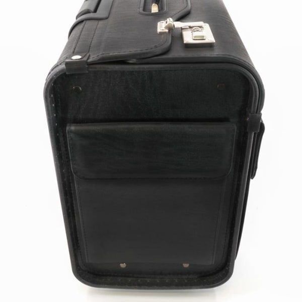 Alassio - 10104178 - 92301 Silvana Pilot resväska i svart syntetiskt läder ca. 48 x 39,5 x 23 cm, Svart, 48 mm, Pilotväska