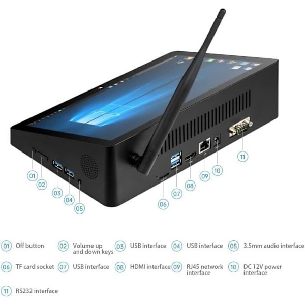 Surfplatta - PiPO - X10s - Windows 10 - 10,1'' Full HD - Celeron J4125 - 6 GB RAM
