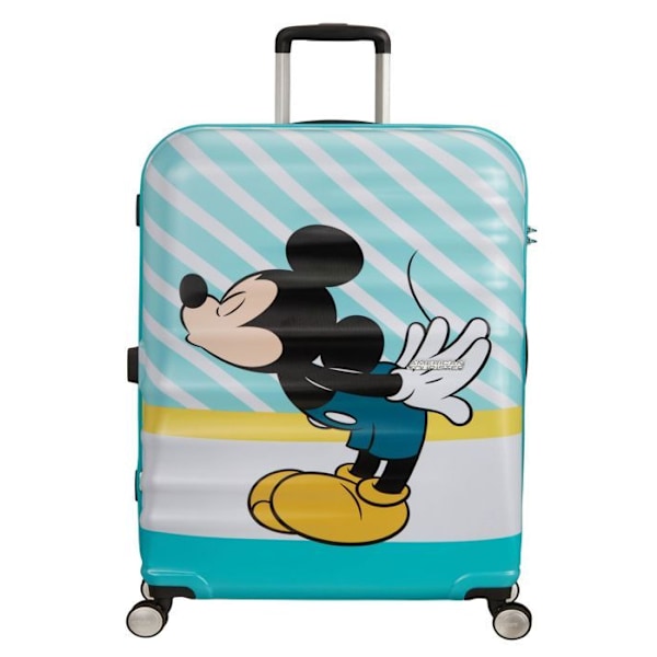 Resväska - American Tourister - Wavebreaker Disney - Flerfärgad - 77 cm - 4 hjul mångfärgad