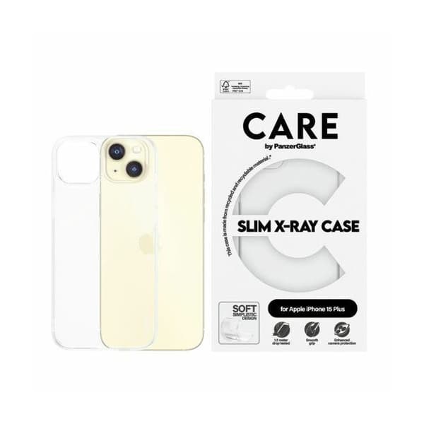 PanzerGlass Slim X-Ray transparent skal för iPhone 15 Plus