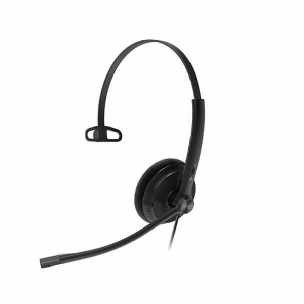 Monofoniskt headset - YEALINK - YHS34 Lite - RJ-kabel - kompatibel med fast telefon - Svart