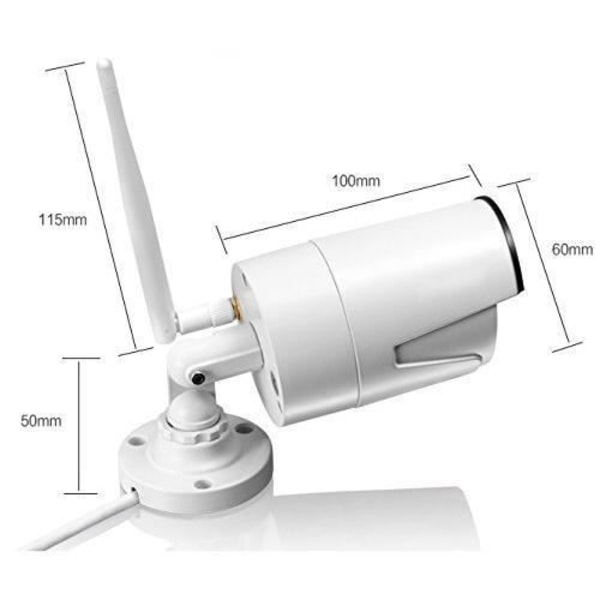 Proxe WiFi NVR Kit + 2 färg WiFi kameror 1 Mpx 3 LED Array Night Vision 25 mt. - 455010
