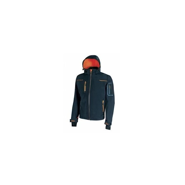 Arbetssoftshelljacka - U Power - SPACE - Vattenskyddande - Andningsbar - Fodrad med mikrofleece Blå XL