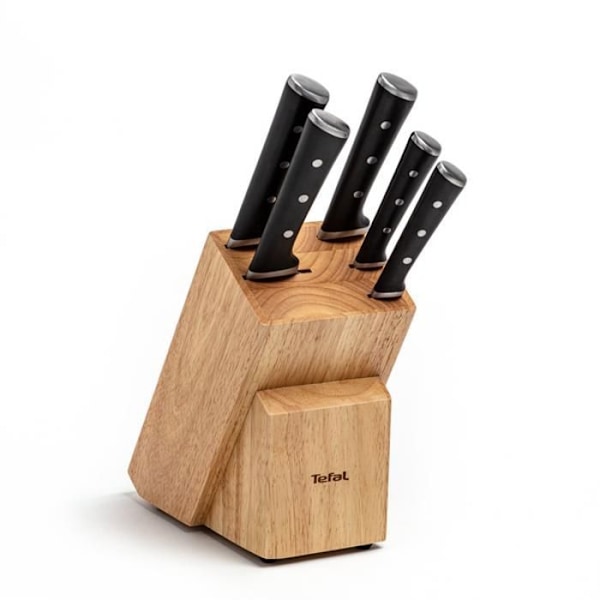 Tefal Ice Force, knivset 6 delar, långvarig överlägsen skärpa, K232S574 kastanj