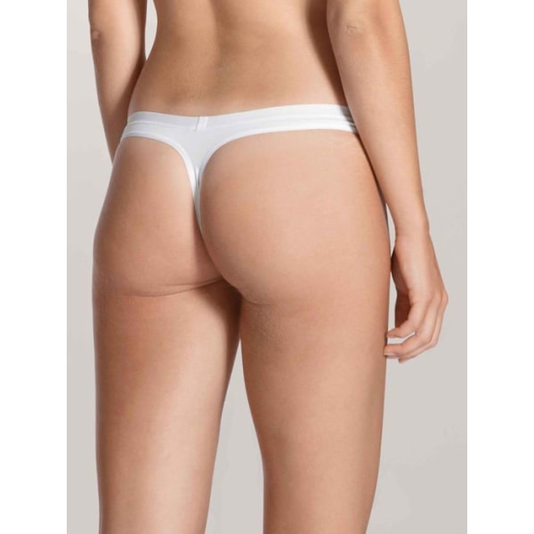 Calida stringtrosa - tanga - 20075 - Natural Comfort String, Vit (Weiss 001), 34 (Tillverkarstorlek: XX-Small) Dam Vit XXS