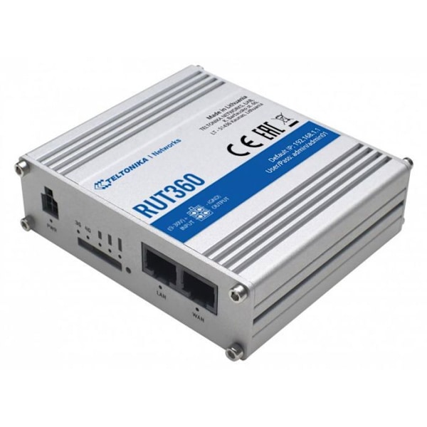 Teltonika Modem - Router - W125944290 - RUT360 LTE Cat6 Router Silver