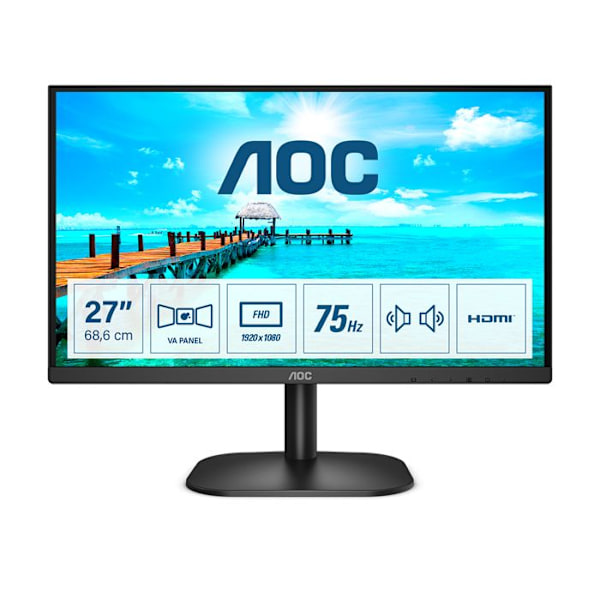 AOC 27B2AM 27" LED Full HD 1920 x 1080 px skärm Svart