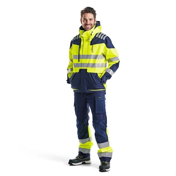 Reflekterande hardshell-jacka Blaklader Evolution - XS fluorescerande gul/marinblå