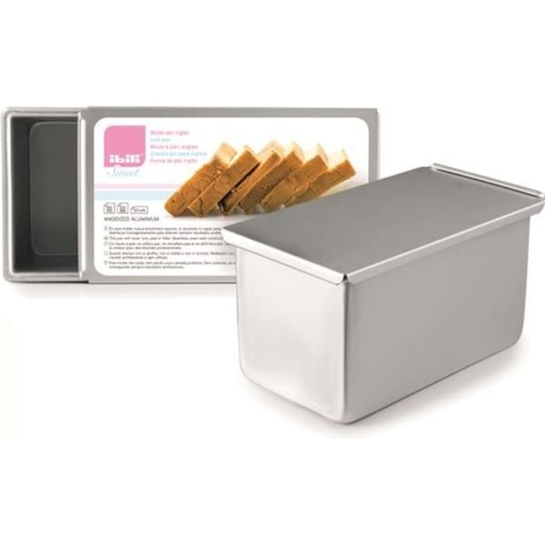 Brödform - IBILI - 815520 - Anodiserad Aluminium - Glidande Lock - 19,4 x 10,7 x 11,4 cm Pengar