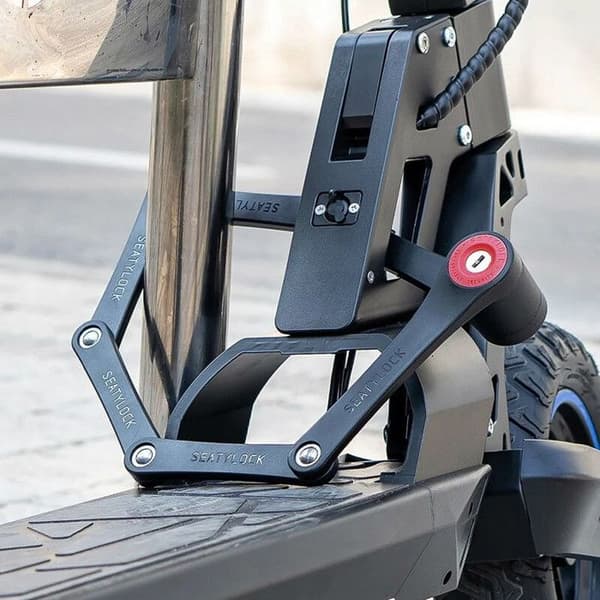 Fällbart lås - Seatylock - Mini - Härdat stål - 75 cm - Svart svart