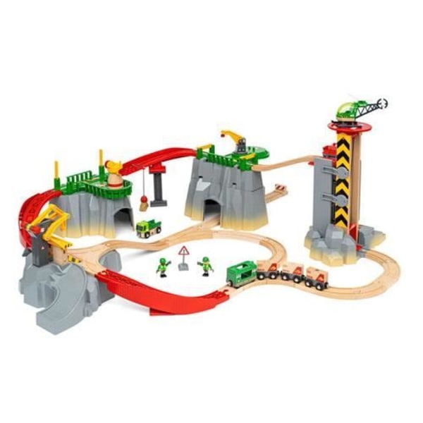 Berg och lastkrets - BRIO - 36010 - 5 nivåer - BRIO World kompatibel Flerfärgad