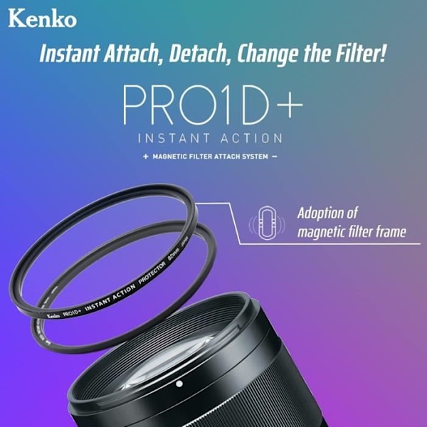 UV-filter - KENKO - PRO1D Instant Action - Ø82mm - Magnetiskt system - Hög kvalitet