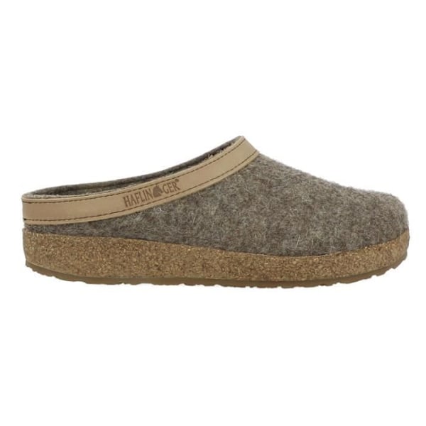 Tofflor - HAFLINGER - GRIZZLY TO - Beige - Ullfilt - Korksula - 42