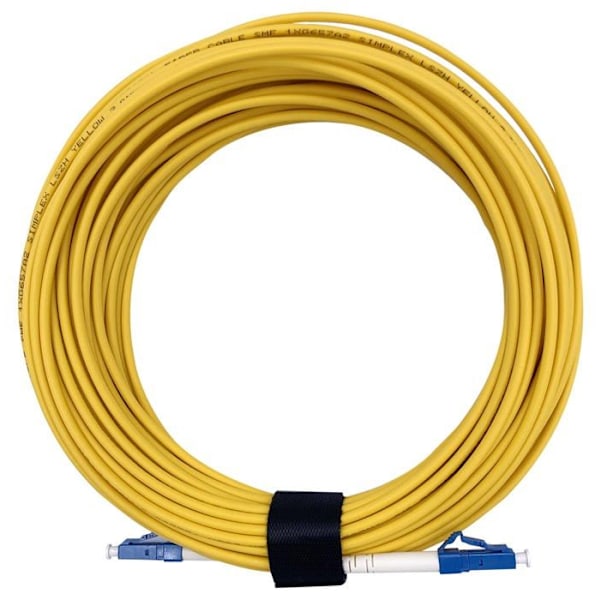 Kabel - anslutning - fotoadapter - optik Elfcam - OS2-Simplex-LC/UPC-LC/UPC-Gul1