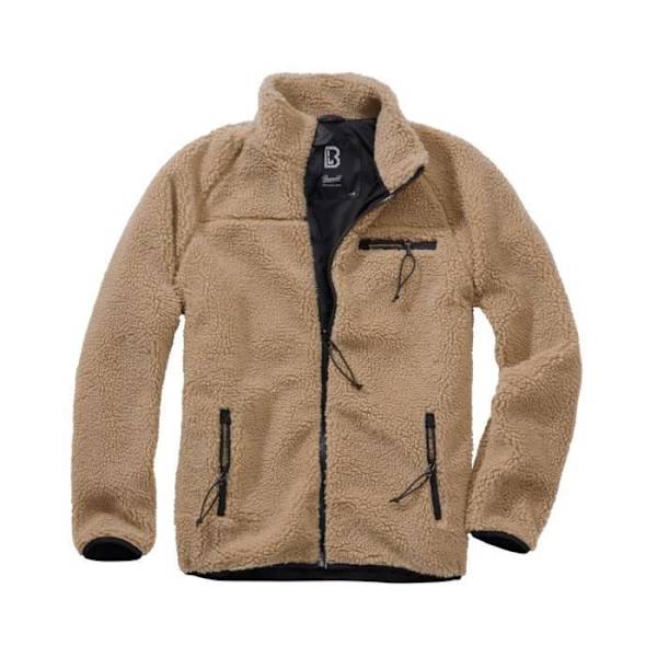 Camel fleecejacka - Brandit Beige M