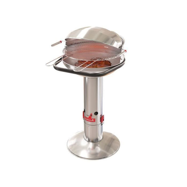 Kolgrill - BARBECOOK - LOEWY 50 SST - Quickstart® - 10 personer - Rostfritt stål Grå