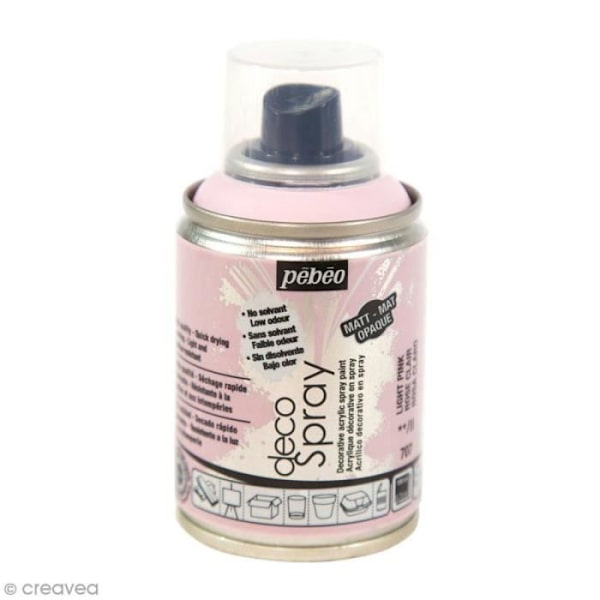 Sprayfärg - Pébéo - DecoSpray - Ljusrosa - 100 ml Ljusrosa