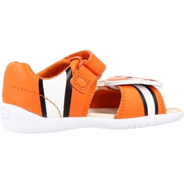 Barnsandaler - Clarks 121907 - Orange - Textil - Gummi och skinnsula Orange 22