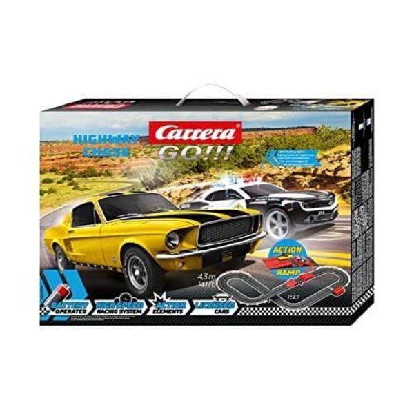 CARRERA GÅ!!! HIGHWAY CHASE BATTERI DRIFT 20063519 Flerfärgad