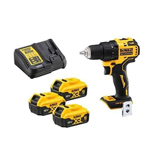 DEWALT XR 18V sladdlös borrmaskin - DCD708P3T-QW - 3 5Ah batterier - Borstlös motor - Max vridmoment 65Nm