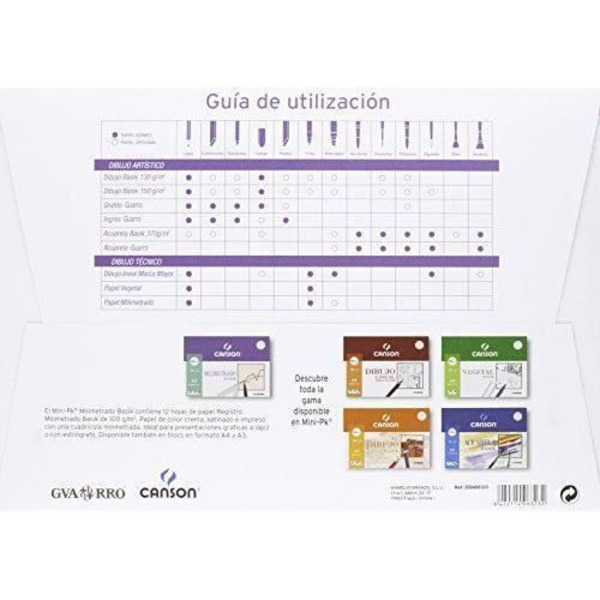 Canson Graph paper 12 sidor - 406323