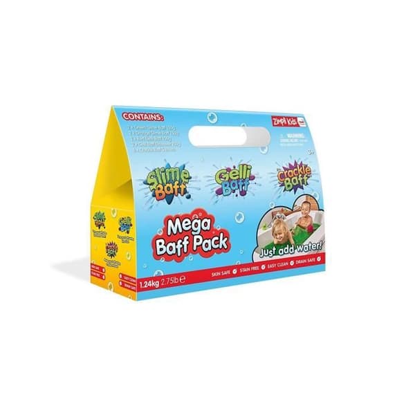 Zimplikids Mega Baff Pack - 2 x Green Slime, 2 x Orange Slime, 2 x Red Gelli