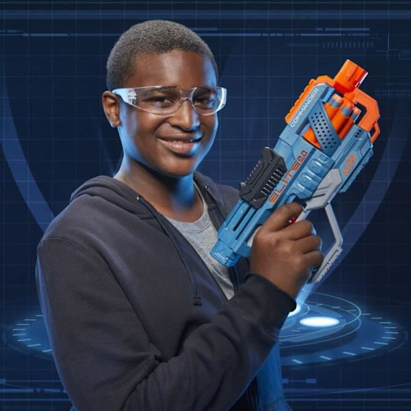 NERF Elite 2.0 Commander RC-6 - Dart Blaster - 6 pilar ingår Blå