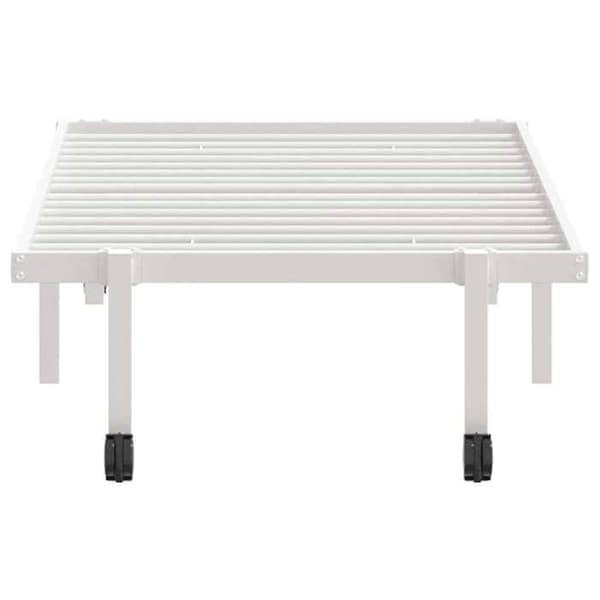vidaXL Sängram utan madrass vikbar vit 75x190 cm stål 4103964 Vit