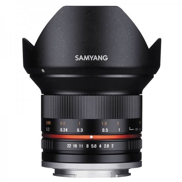 Vidvinkelobjektiv - SAMYANG - 12mm F2 NCS CS - Bländare F/2.0 - Micro 4/3 - 250 g